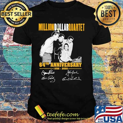 Million dollar quartet 64th anniversary 1956 2020 signatures shirt