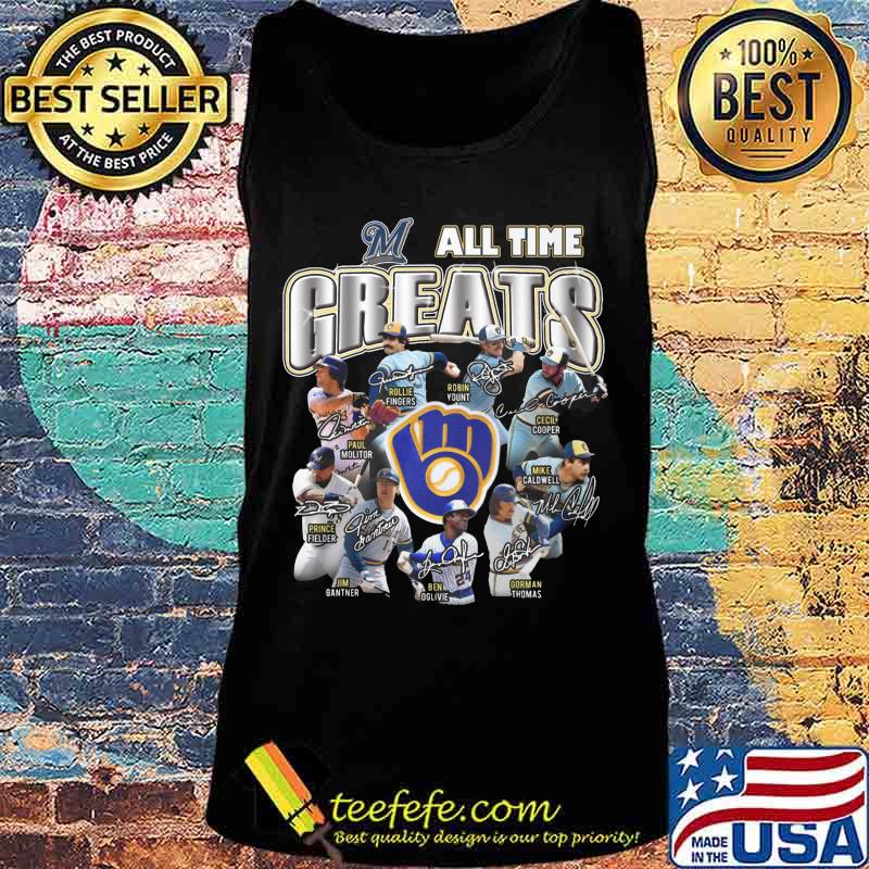 Milwaukee brewers baseball all time greats signatures s Tank top Milwaukee brewers baseball all time greats signatures s Tank top