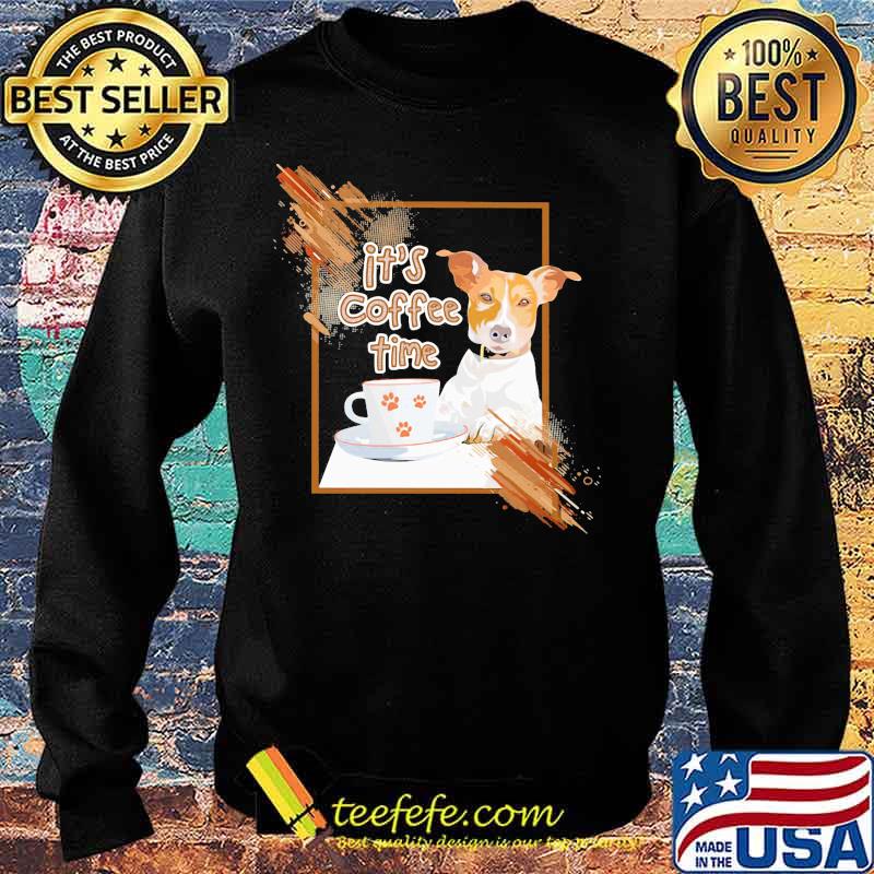 Miniature fox terrier it's coffee time s Sweater Miniature fox terrier it's coffee time s Sweater