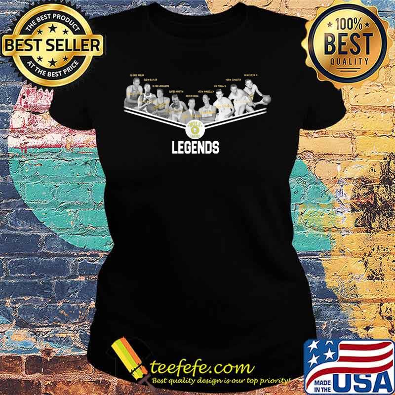 Minneapolis lakers legends basketball players signatures s Ladies tee Minneapolis lakers legends basketball players signatures s Ladies tee