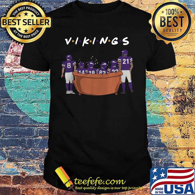 Minnesota vikings football team sitting sofa shirt