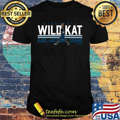 Minnesota wild kat karl anthony towns hbpa basketball shirt