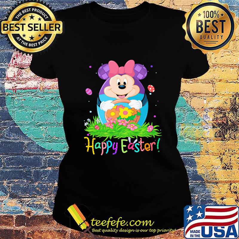 Minnie mouse happy easter flower s Ladies tee Minnie mouse happy easter flower s Ladies tee