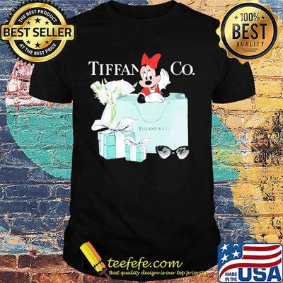 Minnie mouse tiffany and co flowers shirt