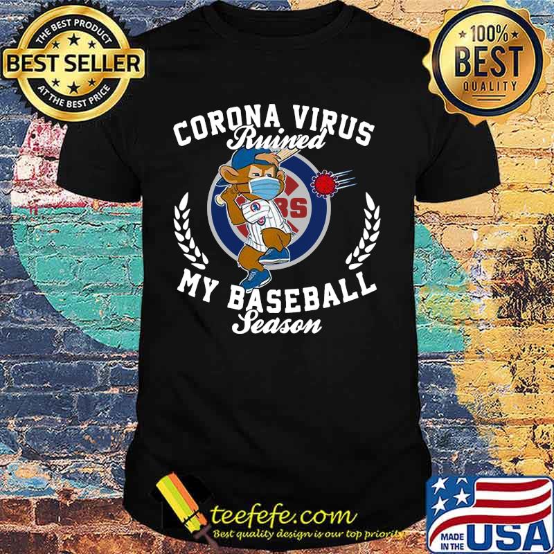 Monkey corona virus ruined my baseball season chicago cubs shirt Monkey corona virus ruined my baseball season chicago cubs shirt