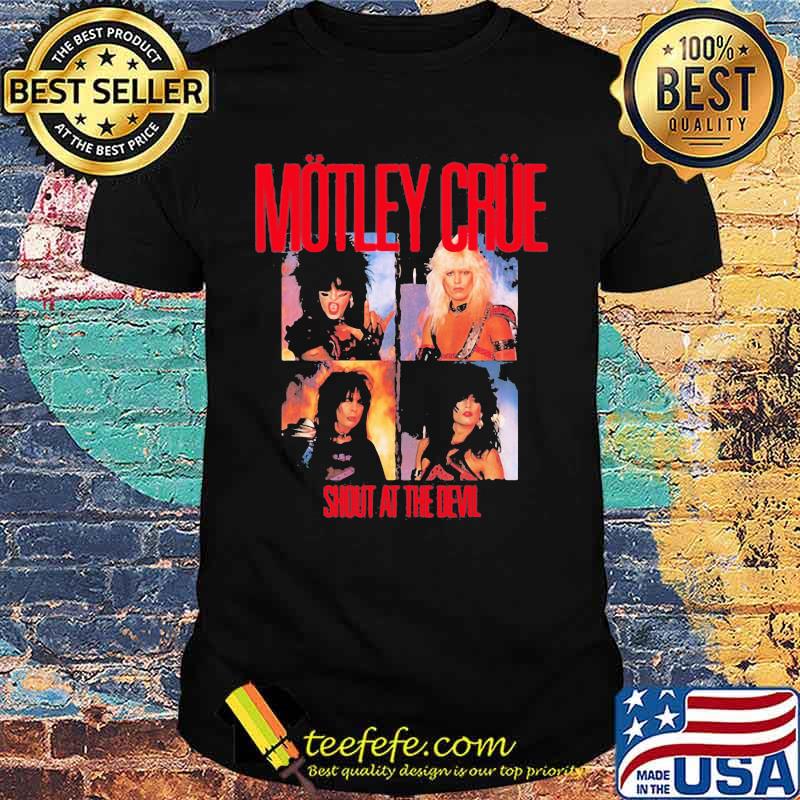 Motley crue band shout at the devil shirt