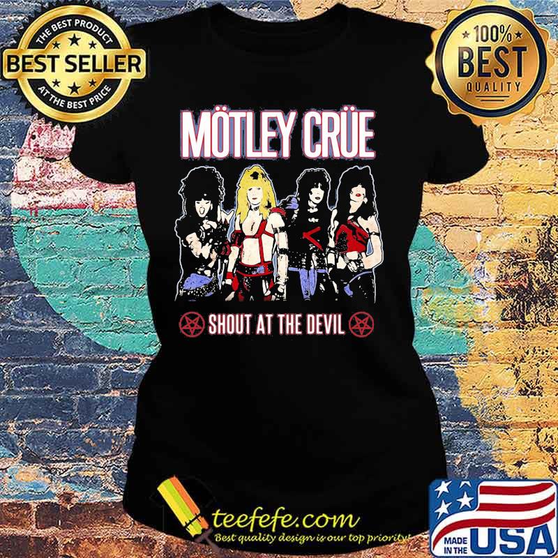 Motley crue band shout at the devil stars s Ladies tee Motley crue band shout at the devil stars s Ladies tee