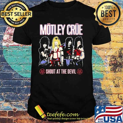 Motley crue band shout at the devil stars shirt
