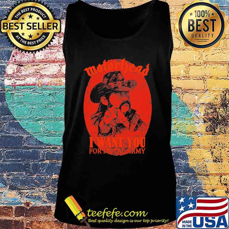 Motorhead band lemmy i want you for metal army s Tank top Motorhead band lemmy i want you for metal army s Tank top