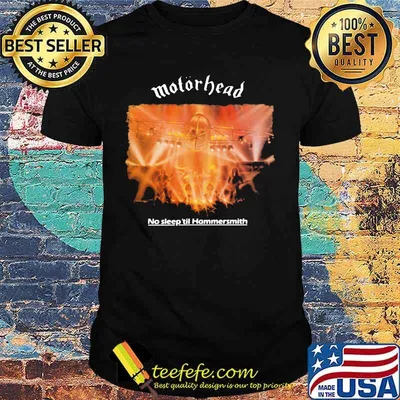 Motorhead band no sleep til hammersmith shirt