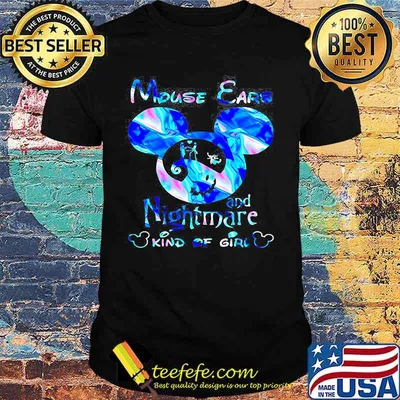 Mouse ears and nightmare kind of girl shirt