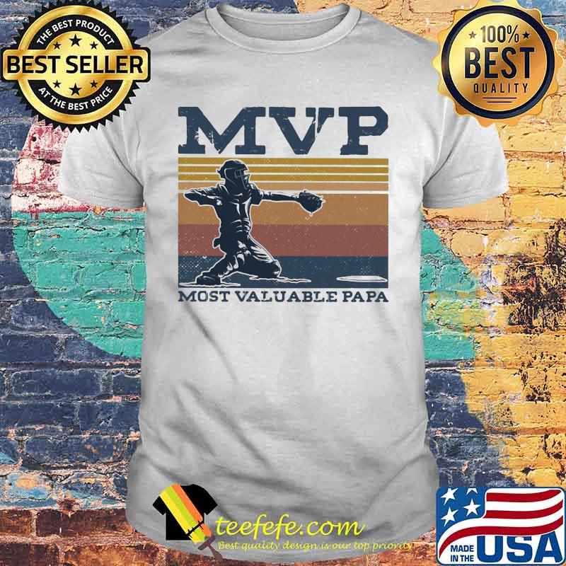 Mvp most valuable papa vintage retro shirt