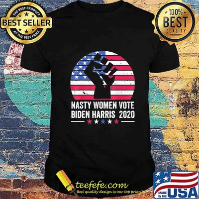 Nasty women vote biden harris 2020 black lives matter american flag independence day shirt