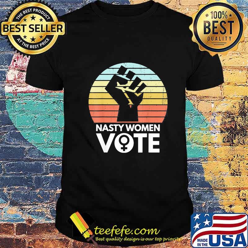 Nasty women vote biden harris 2020 black lives matter vintage retro shirt