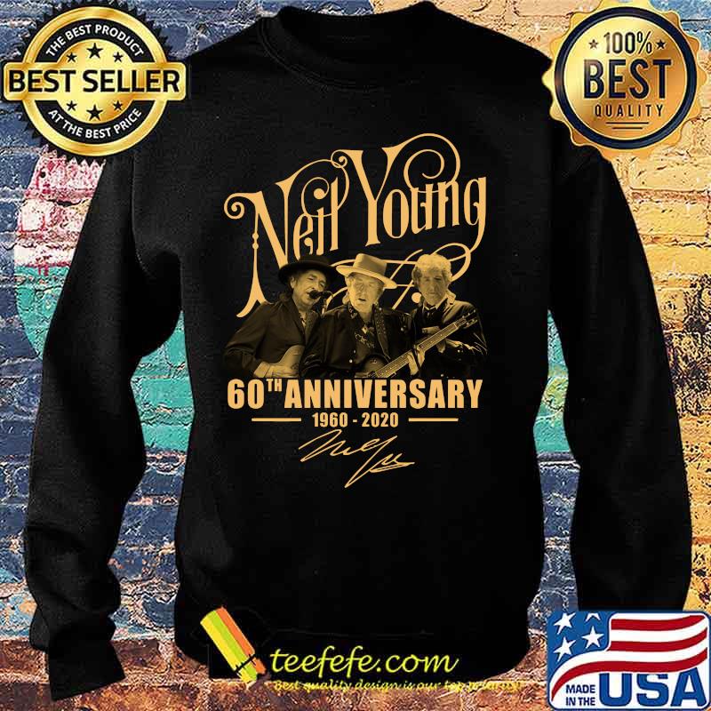 Neil young 60th anniversary 1960 2020 signatures s Sweater Neil young 60th anniversary 1960 2020 signatures s Sweater