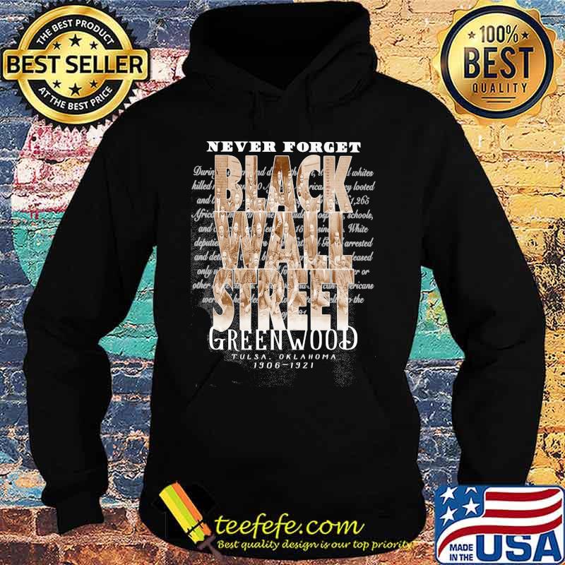 Never forget black wall street greenwood tulsa oklahoma 1906 1921 s Hoodie Never forget black wall street greenwood tulsa oklahoma 1906 1921 s Hoodie