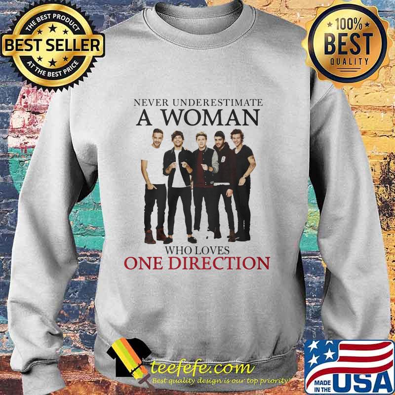 Never underestimate a woman who loves one direction s Sweater Never underestimate a woman who loves one direction s Sweater