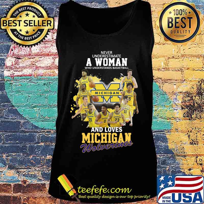 Never underestimate a woman who understands baseball and loves michigan wolverines s Tank top Never underestimate a woman who understands baseball and loves michigan wolverines s Tank top