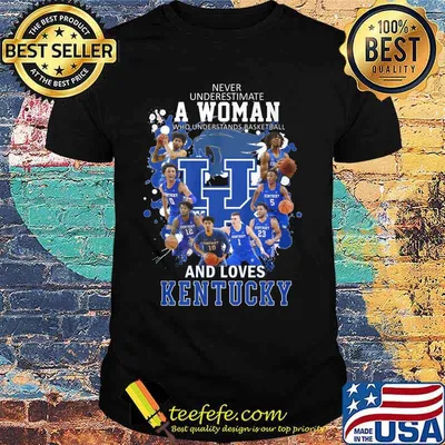 Never underestimate a woman who understands football and loves kentucky wildcats shirt