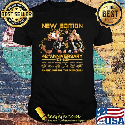 New edition 42nd anniversary 1978 2020 thank you for the memories signatures shirt