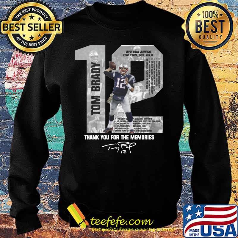 New england patriots 12 tom brady thank you for the memories signature s Sweater New england patriots 12 tom brady thank you for the memories signature s Sweater