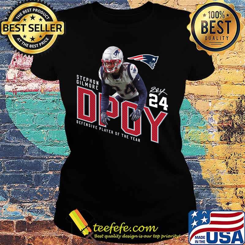 New england patriots stephon gilmore 24 dpoy defensive player of the year signature s Ladies tee New england patriots stephon gilmore 24 dpoy defensive player of the year signature s Ladies tee