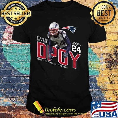 New england patriots stephon gilmore 24 dpoy defensive player of the year signature shirt
