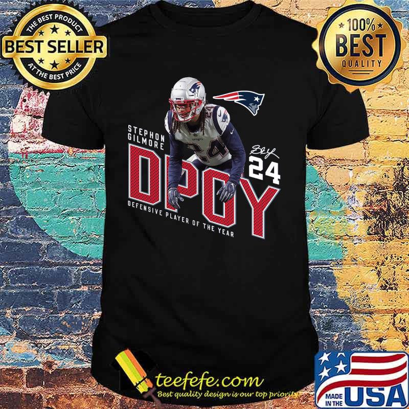 New england patriots stephon gilmore 24 dpoy defensive player of the year signature shirt New england patriots stephon gilmore 24 dpoy defensive player of the year signature shirt