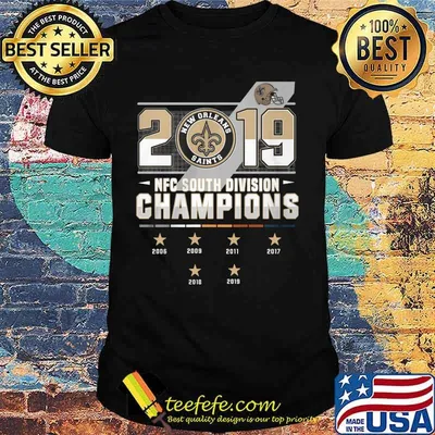 New orleans saints 2019 nfc south division champions shirt