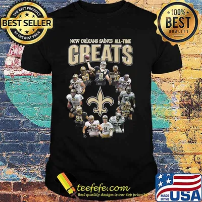 New orleans saints all time great signatures shirt