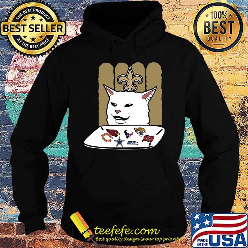 New orleans saints meme cat eat football logo s Hoodie New orleans saints meme cat eat football logo s Hoodie
