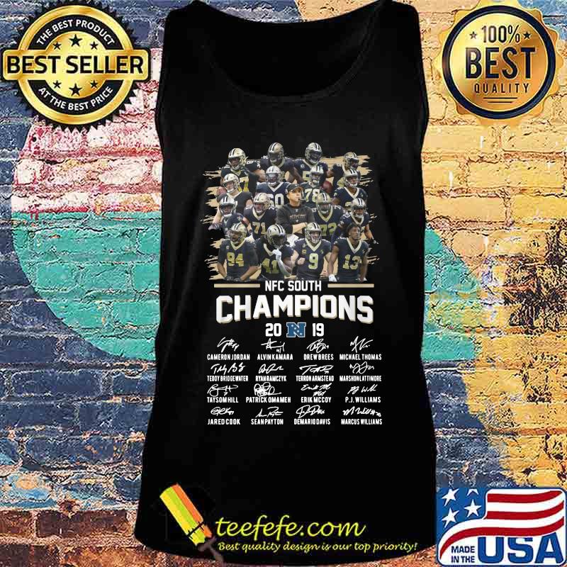 New orleans saints nfc south champions 2019 signatures s Tank top New orleans saints nfc south champions 2019 signatures s Tank top