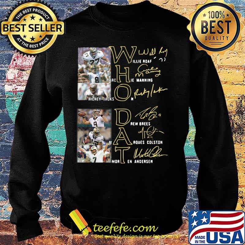 New orleans saints who dat football signature s Sweater New orleans saints who dat football signature s Sweater