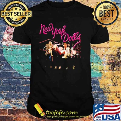 New york dolls band members guitar shirt