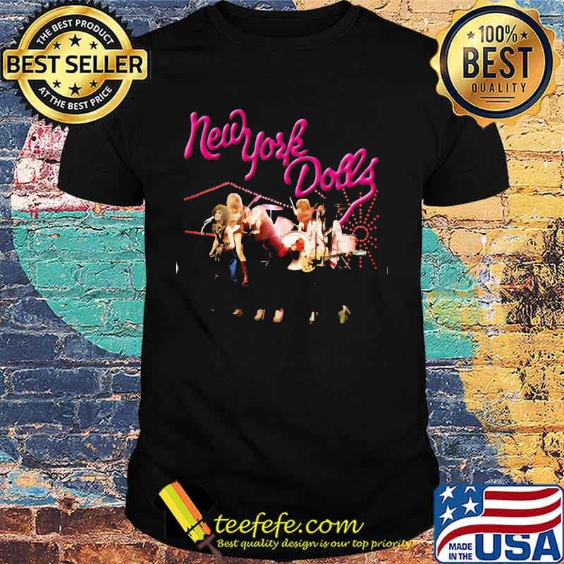 New york dolls band members guitar shirt
