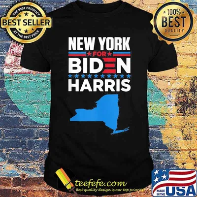 New York For Biden Harris Map Shirt