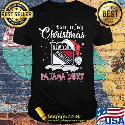 New york rangers this is my christmas pajama shirt