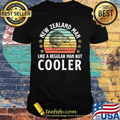 NEW ZEALAND MAN LIKE A REGULAR MAN BUT COOLER VINTAGE RETRO SHIRT