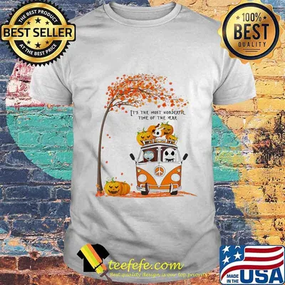 Nightmare riding peace bus it's the most wonderful time of the year leaves tree shirt