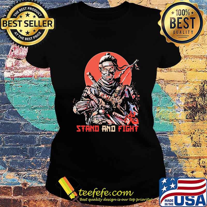 Ninja Stand And Fight sunset s Ladies tee Ninja Stand And Fight sunset s Ladies tee