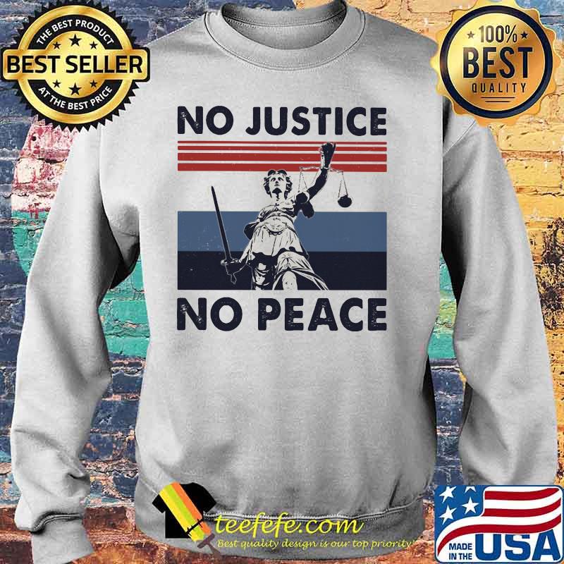 No justice no peace vintage retro 2020 s Sweater No justice no peace vintage retro 2020 s Sweater