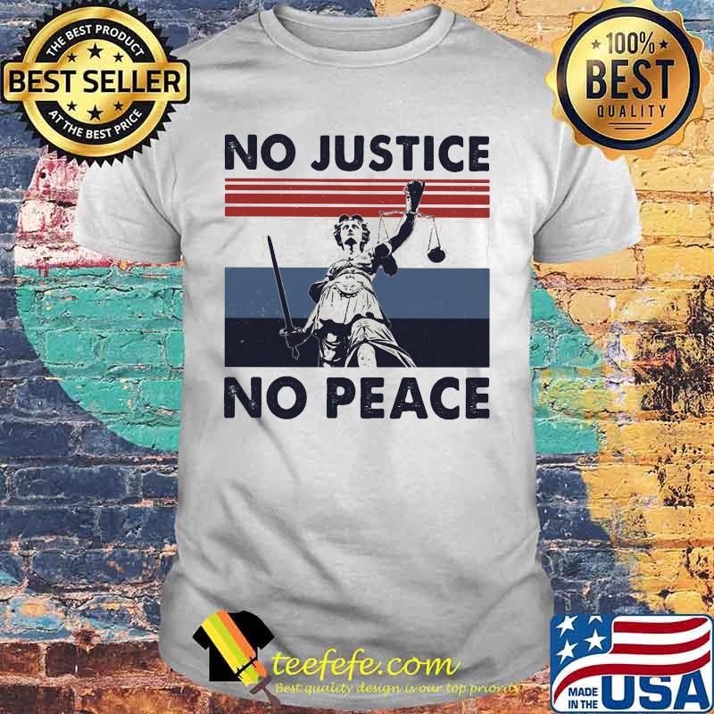 No justice no peace vintage retro 2020 shirt No justice no peace vintage retro 2020 shirt