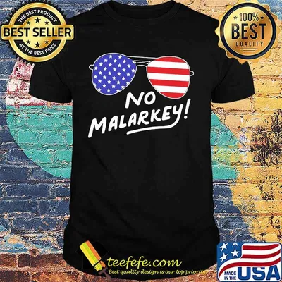 No malarkey glass american flag independence day shirt