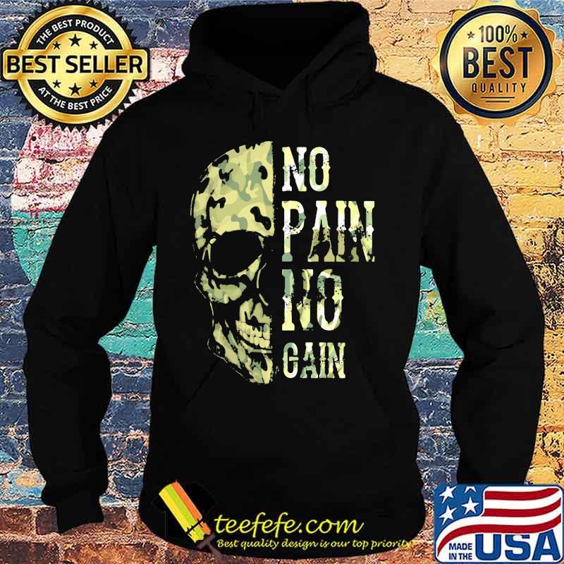No Pain No Gain Viking Skull Shirt Hoodie No Pain No Gain Viking Skull Shirt Hoodie