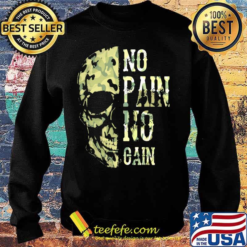 No Pain No Gain Viking Skull Shirt Sweater No Pain No Gain Viking Skull Shirt Sweater