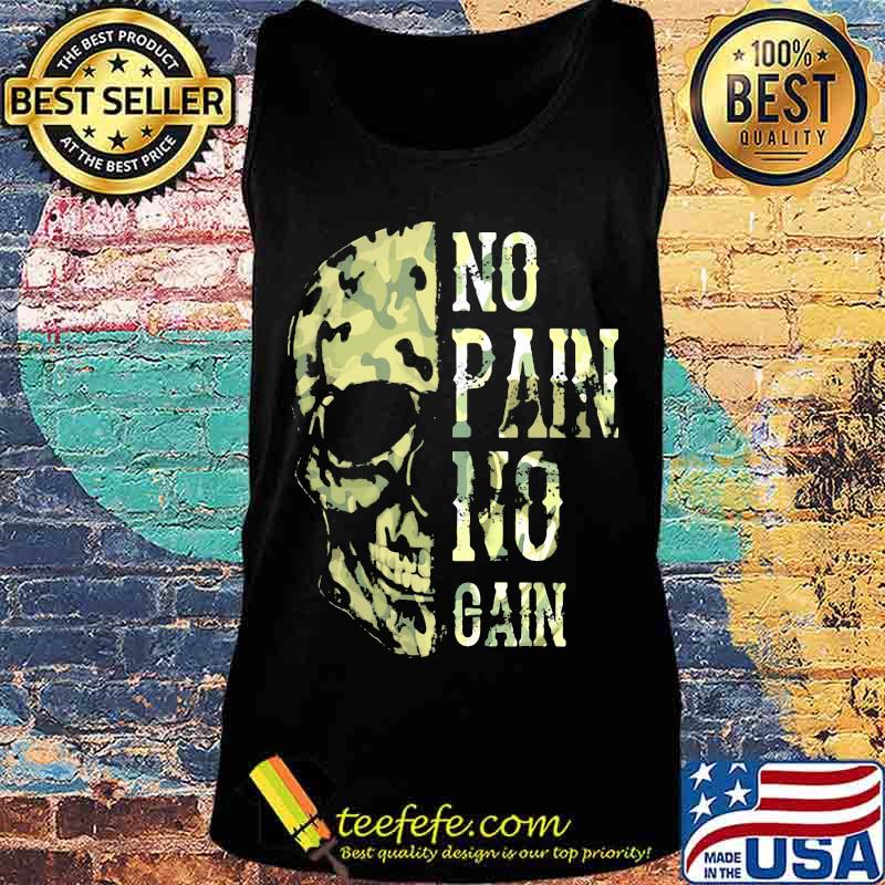 No Pain No Gain Viking Skull Shirt Tank top No Pain No Gain Viking Skull Shirt Tank top