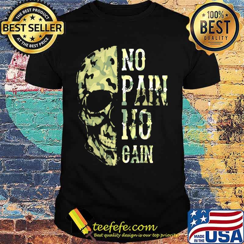 No Pain No Gain Viking Skull Shirt No Pain No Gain Viking Skull Shirt