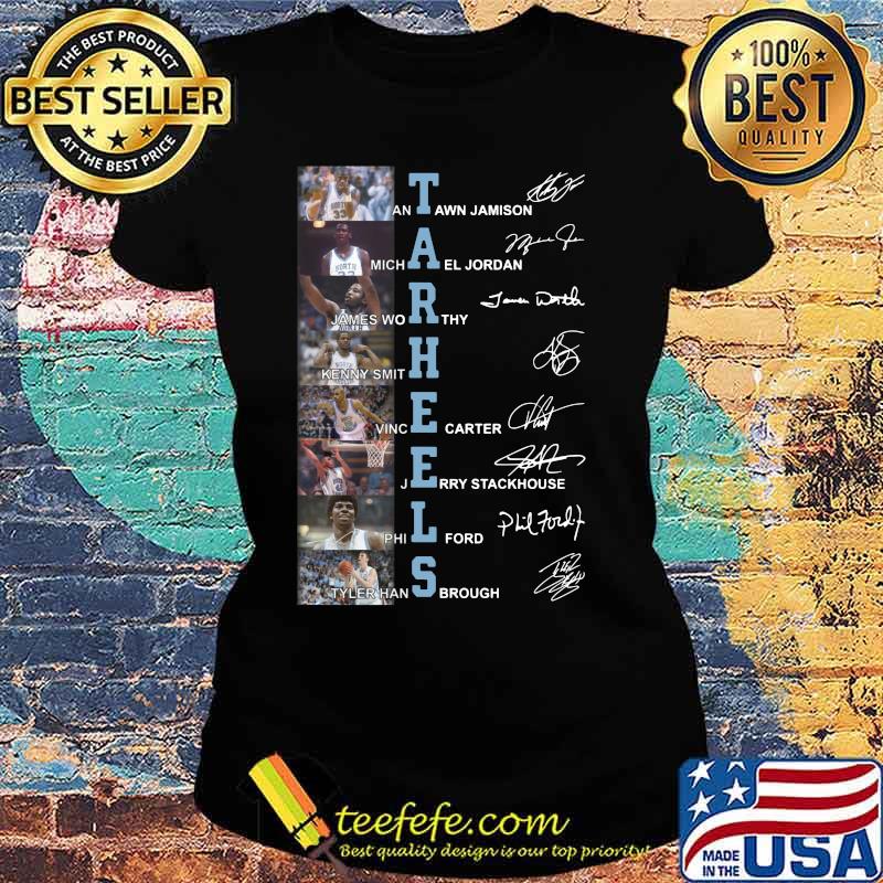 North carolina tar heels basketball players signatures s Ladies tee North carolina tar heels basketball players signatures s Ladies tee