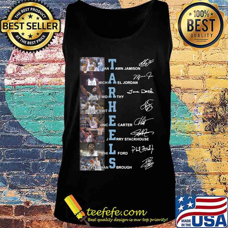 North carolina tar heels basketball players signatures s Tank top North carolina tar heels basketball players signatures s Tank top