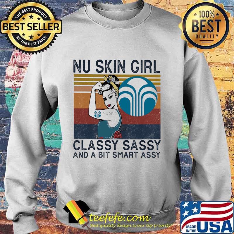 Nu skin girl classy sassy and a bit smart assy vintage retro s Sweater Nu skin girl classy sassy and a bit smart assy vintage retro s Sweater